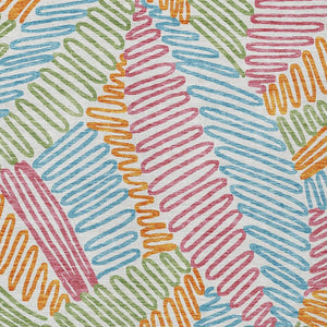 Homeroots 3' Floral Washable Area Rug In Artichoke Green, Brown, And Ivory For Indoor Or Outdoor Use 5' X 8' Polyester 593993