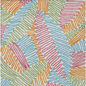 Homeroots 3' Floral Washable Area Rug In Artichoke Green, Brown, And Ivory For Indoor Or Outdoor Use 9' X 12' Polyester 593996