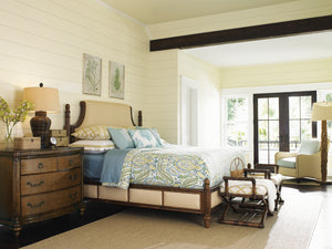 Lexington Tommy Bahama Home Silver Sands Bachelors Chest - Elegant Caribbean-style Furniture With Woven Raffia And Custom Hardware Caribbean Sunset  593-624