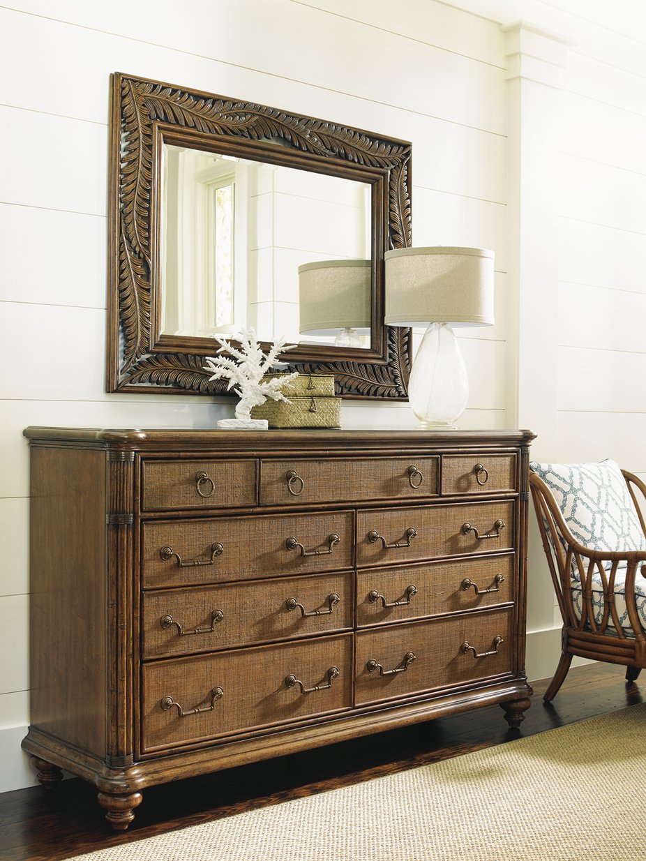Lexington Tommy Bahama Home Costa Sera Triple Dresser: Elevate Your Home Décor With Island-inspired Elegance And Functionality Caribbean Sunset  593-234