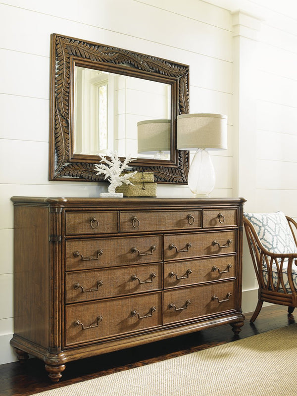 Lexington Tommy Bahama Home Costa Sera Triple Dresser: Elevate Your Home Décor With Island-inspired Elegance And Functionality Caribbean Sunset  593-234