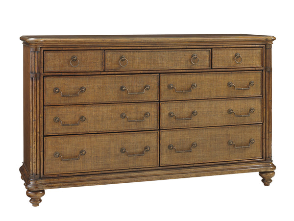 Lexington Tommy Bahama Home Costa Sera Triple Dresser: Elevate Your Home Décor With Island-inspired Elegance And Functionality Caribbean Sunset  593-234