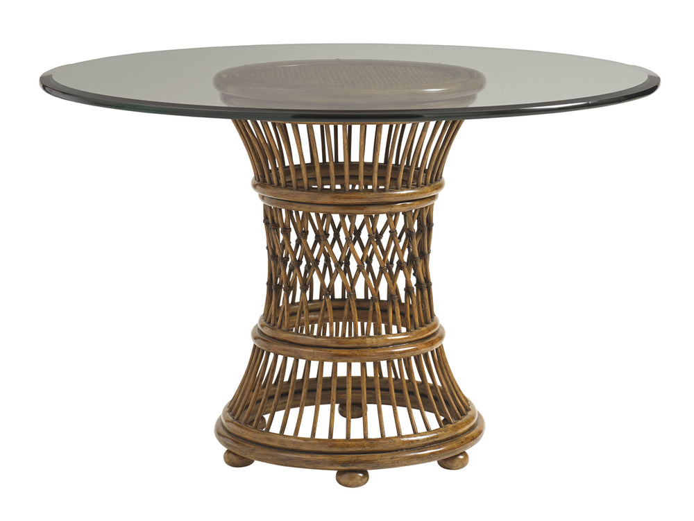 Lexington Tommy Bahama Home Aruba Dining Table – Embrace Island Living With Woven Rattan And Elegant Design For Your Home Caribbean Sunset  593-870-48c