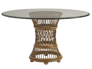 Lexington Tommy Bahama Home Aruba Dining Table – Embrace Island Living With Woven Rattan And Elegant Design For Your Home Caribbean Sunset  593-870