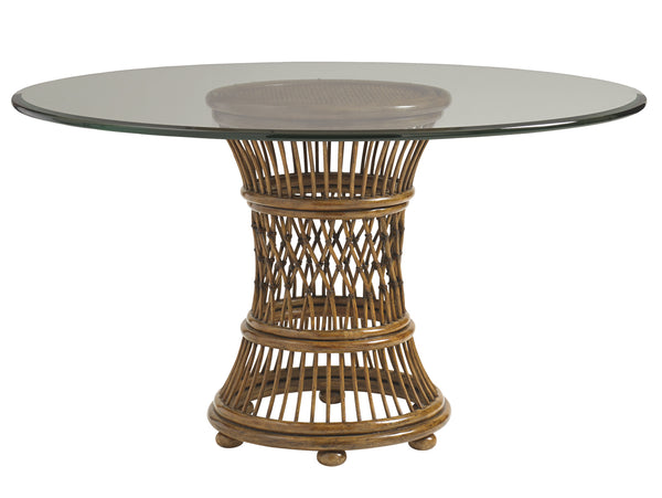 Lexington Tommy Bahama Home Aruba Dining Table – Embrace Island Living With Woven Rattan And Elegant Design For Your Home Caribbean Sunset  593-870
