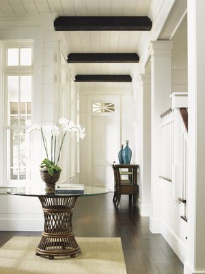 Lexington Tommy Bahama Home Aruba Dining Table – Embrace Island Living With Woven Rattan And Elegant Design For Your Home Caribbean Sunset  593-870-48c