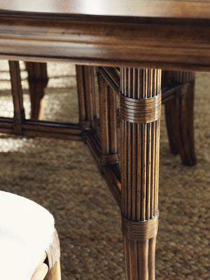 Lexington Tommy Bahama Home Fisher Island Rectangular Dining Table - Exquisite Maple & Cherry Finish For Elegant Entertaining Caribbean Sunset  593-876c