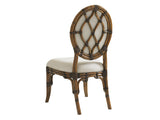 Lexington Tommy Bahama Home Gulfstream Oval Dining Chair - Embrace Tropical Elegance With Luxurious Upholstered Comfort Caribbean Sunset  593-880-01