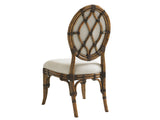 Lexington Tommy Bahama Home Gulfstream Oval Dining Chair - Embrace Tropical Elegance With Luxurious Upholstered Comfort Caribbean Sunset  593-880-02