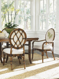 Lexington Tommy Bahama Home Gulfstream Oval Dining Chair - Embrace Tropical Elegance With Luxurious Upholstered Comfort Caribbean Sunset  593-881-02