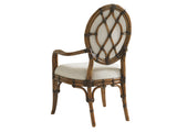 Lexington Tommy Bahama Home Gulfstream Oval Dining Chair - Embrace Tropical Elegance With Luxurious Upholstered Comfort Caribbean Sunset  593-881-01