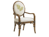 Lexington Tommy Bahama Home Gulfstream Oval Dining Chair - Embrace Tropical Elegance With Luxurious Upholstered Comfort Caribbean Sunset  593-881-02