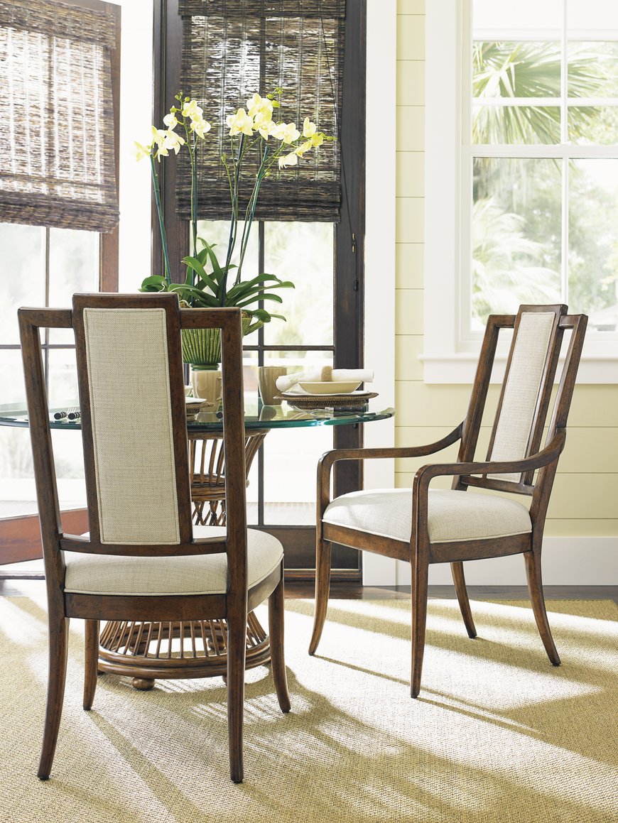 Lexington Tommy Bahama Home St. Barts Dining Chair - Embrace Island Living With Upholstered Comfort And Elegant Design For Your Home Caribbean Sunset  593-883-01