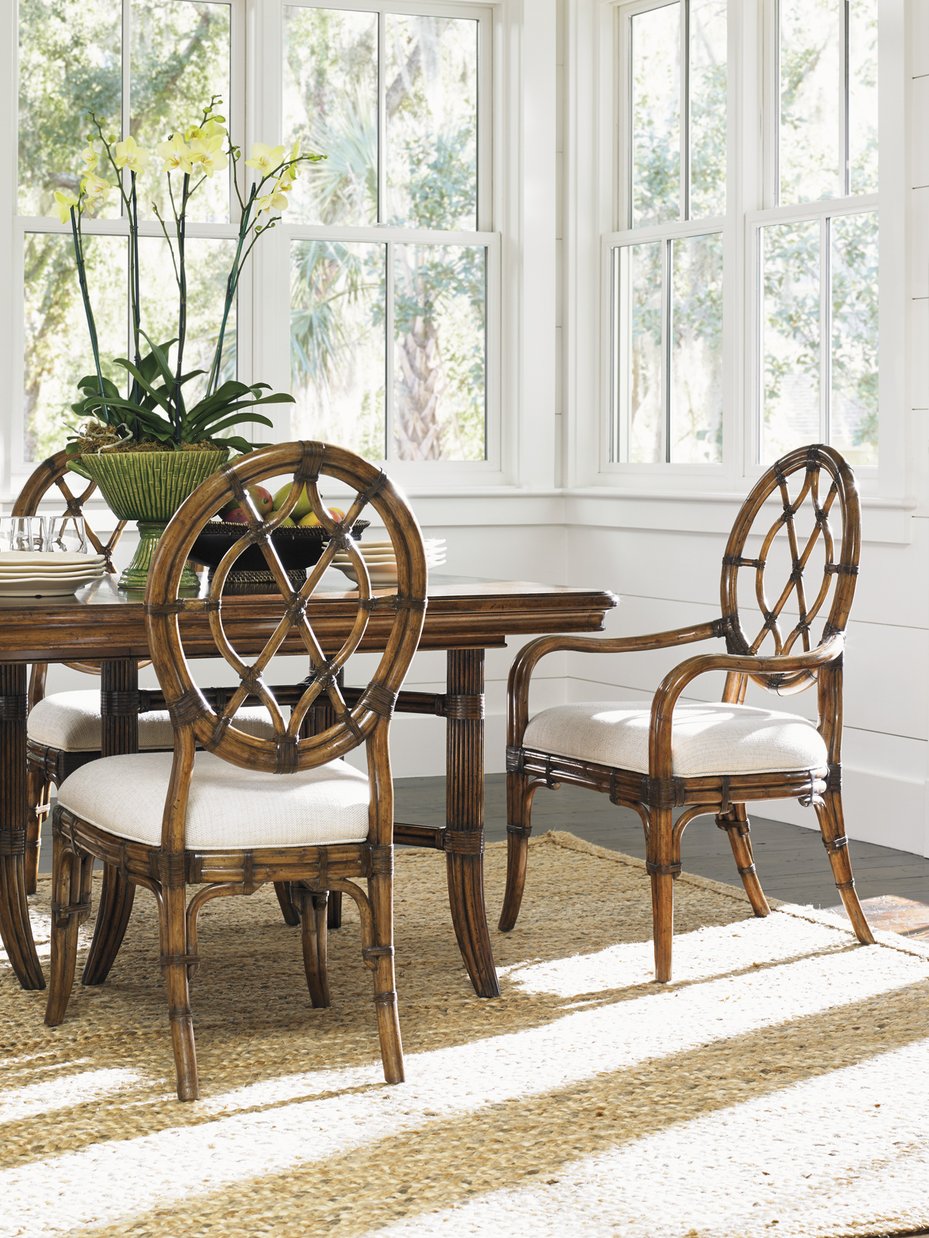 Lexington Tommy Bahama Home Cedar Key Dining Chair - Embrace Relaxation With Island-inspired Style And Luxurious Comfort Caribbean Sunset  593-887-01