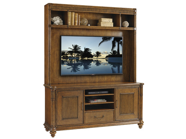 Lexington Tommy Bahama Home Pelican Cay Coastal Media Console - Elegant Island-inspired Design With Adjustable Storage Solutions Caribbean Sunset  593-908