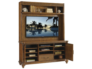 Lexington Tommy Bahama Home Pelican Cay Coastal Media Console - Elegant Island-inspired Design With Adjustable Storage Solutions Caribbean Sunset  593-908