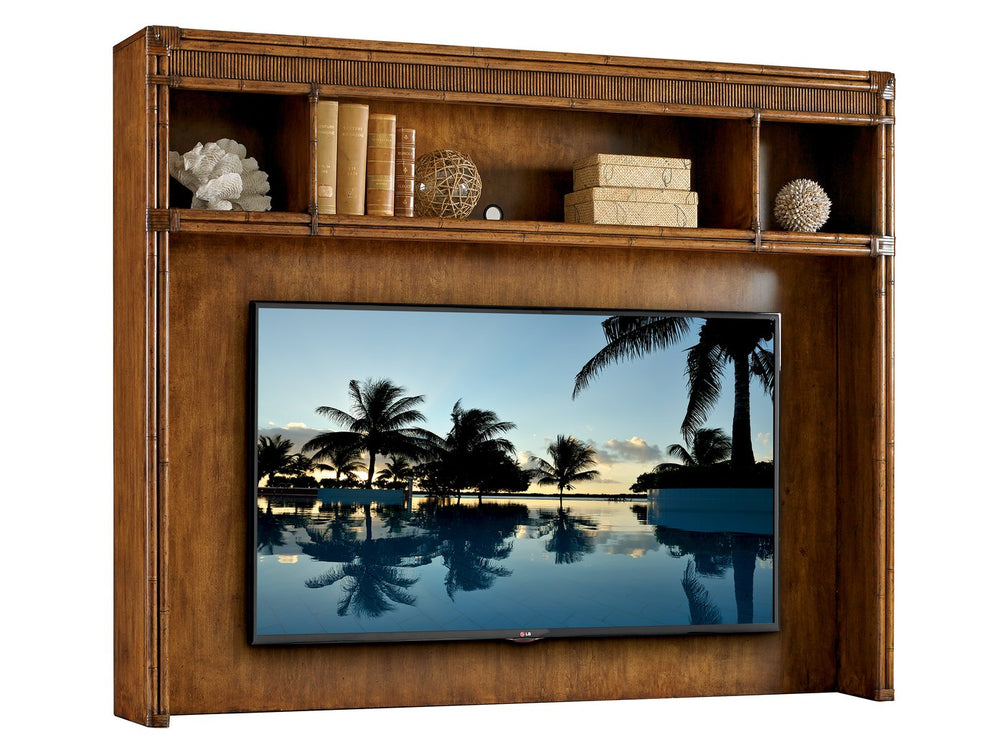 Lexington Tommy Bahama Home Pelican Cay Coastal Media Console - Elegant Island-inspired Design With Adjustable Storage Solutions Caribbean Sunset  593-918