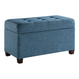 OSP Home Furnishings Storage Ottoman Blue