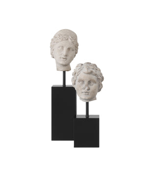 Venus Head on Stand - Set of 2