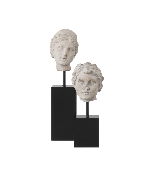 Venus Head on Stand - Set of 2