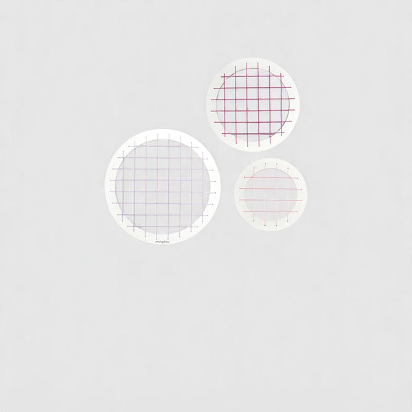 English Elm Talok Memory Board Wall Decor Set of 3 Round Grid Frames — Modern Wooden Photo Display for Home Gifts Pink B029P331441