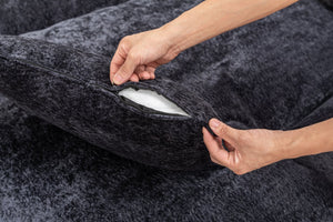 English Elm 103" Cloud Sectional Couch – L-Shape Chaise, Modern Boneless Modular Sofa For Cozy Living Spaces W1170S00041