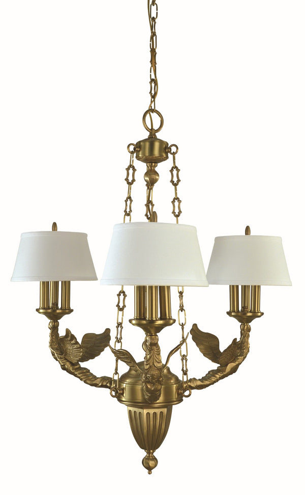 Framburg 9-light Brushed Brass Ascension Chandelier - Handcrafted Usa Elegance With Unmatched Texture & Depth Brushed Brass Metal 5940 Br