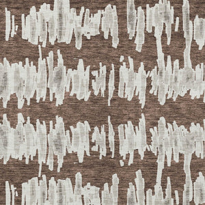 Homeroots 3' Stylish Black Ivory And Gray Striped Washable Area Rug For Indoor And Outdoor Versatility 9' X 12' Polyester 594008