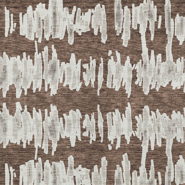 Homeroots 3' Stylish Black Ivory And Gray Striped Washable Area Rug For Indoor And Outdoor Versatility 9' X 12' Polyester 594008