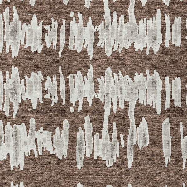 Homeroots 3' Stylish Black Ivory And Gray Striped Washable Area Rug For Indoor And Outdoor Versatility 10' X 14' Polyester 594009