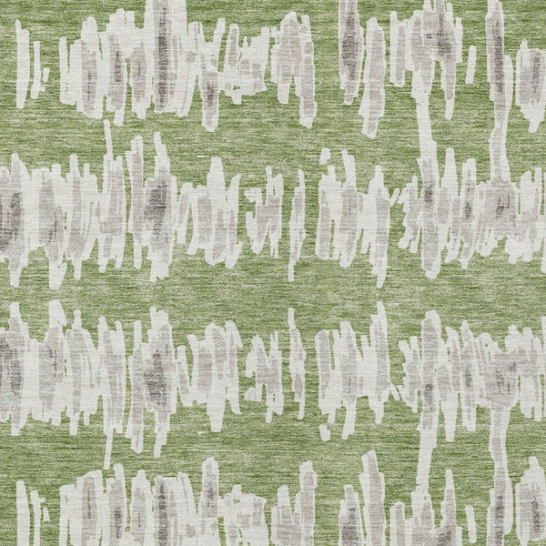 Homeroots 3' Stylish Black Ivory And Gray Striped Washable Area Rug For Indoor And Outdoor Versatility 3' X 5' Polyester 594010