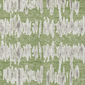 Homeroots 3' Stylish Black Ivory And Gray Striped Washable Area Rug For Indoor And Outdoor Versatility 5' X 8' Polyester 594011