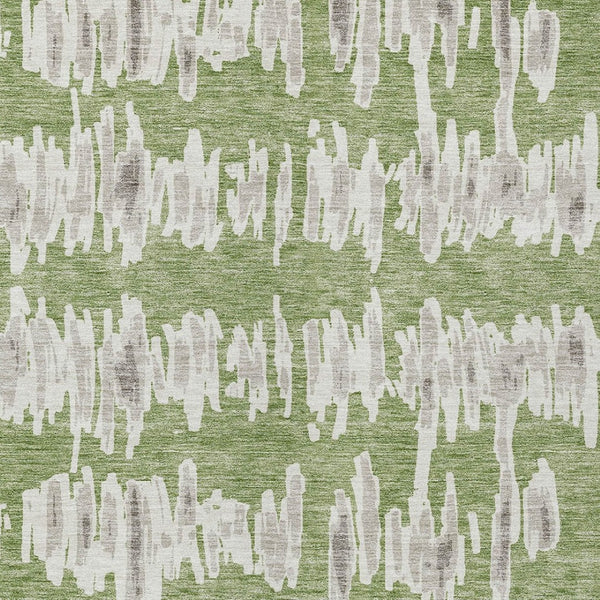 Homeroots 3' Stylish Black Ivory And Gray Striped Washable Area Rug For Indoor And Outdoor Versatility 5' X 8' Polyester 594011