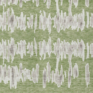 Homeroots 3' Stylish Black Ivory And Gray Striped Washable Area Rug For Indoor And Outdoor Versatility 8' X 10' Polyester 594013