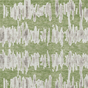 Homeroots 3' Stylish Black Ivory And Gray Striped Washable Area Rug For Indoor And Outdoor Versatility 10' X 14' Polyester 594015