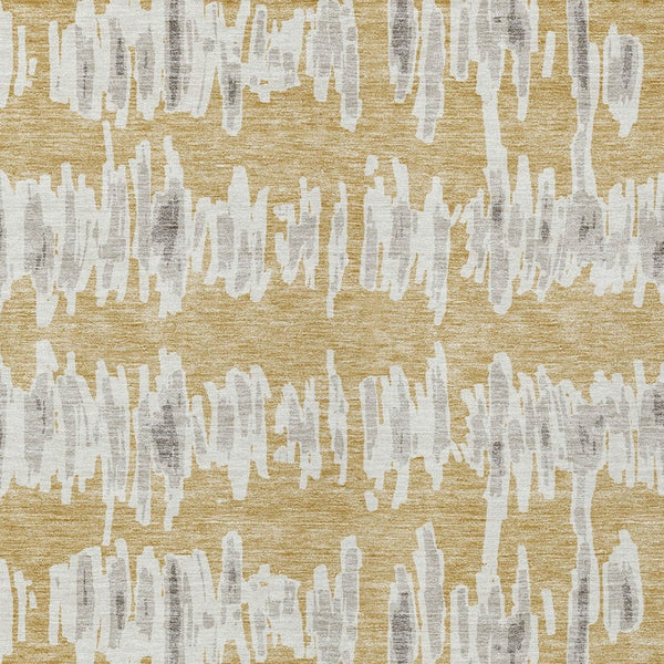 Homeroots 3' Stylish Black Ivory And Gray Striped Washable Area Rug For Indoor And Outdoor Versatility 9' X 12' Polyester 594020