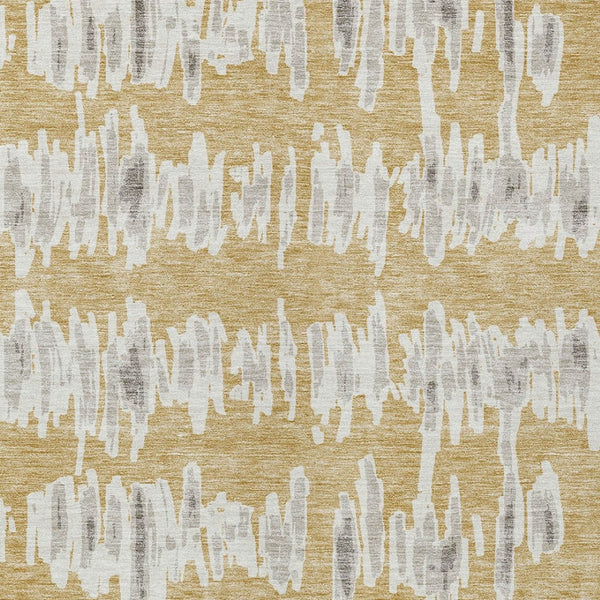 Homeroots 3' Stylish Black Ivory And Gray Striped Washable Area Rug For Indoor And Outdoor Versatility 10' X 14' Polyester 594021