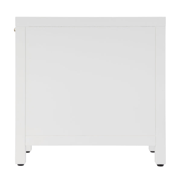 Butler Specialty Company Nora 12" Narrow End Table With Pull-out Tray For Stylish Storage And Convenience White Mdf,Acacia Wood,Plywood,Veneers 5940304-butler
