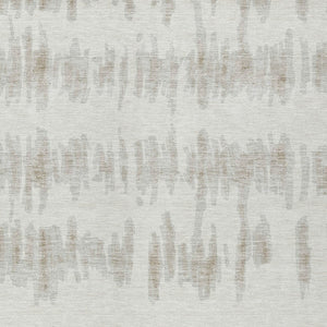 Homeroots 3' Stylish Black Ivory And Gray Striped Washable Area Rug For Indoor And Outdoor Versatility 10' X 14' Polyester 594033