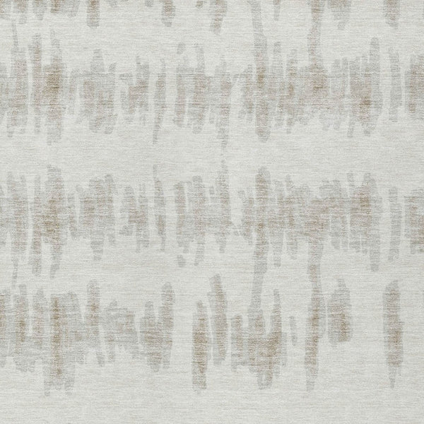 Homeroots 3' Stylish Black Ivory And Gray Striped Washable Area Rug For Indoor And Outdoor Versatility 10' X 14' Polyester 594033