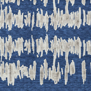 Homeroots 3' Stylish Black Ivory And Gray Striped Washable Area Rug For Indoor And Outdoor Versatility 10' X 14' Polyester 594039