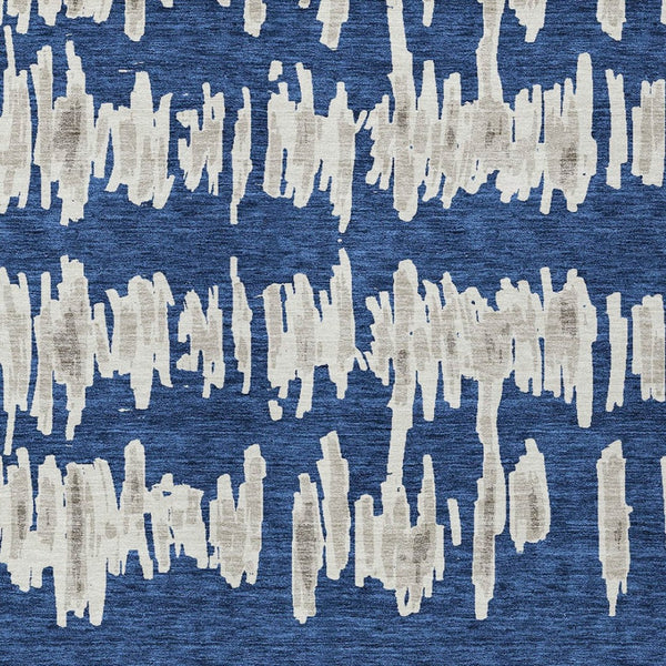 Homeroots 3' Stylish Black Ivory And Gray Striped Washable Area Rug For Indoor And Outdoor Versatility 10' X 14' Polyester 594039