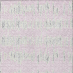 Homeroots 3' Stylish Black Ivory And Gray Striped Washable Area Rug For Indoor And Outdoor Versatility 5' X 8' Polyester 594041