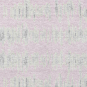 Homeroots 3' Stylish Black Ivory And Gray Striped Washable Area Rug For Indoor And Outdoor Versatility 5' X 8' Polyester 594041