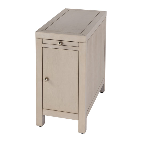 Butler Specialty Butler Nora 12" Narrow End Table With Pull-out Tray – Stylish Wood Design For Modern & Rustic Spaces Taupe Mdf,Acacia Wood,Plywood,Veneers 5940450-butler