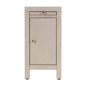 Butler Specialty Butler Nora 12" Narrow End Table With Pull-out Tray – Stylish Wood Design For Modern & Rustic Spaces Taupe Mdf,Acacia Wood,Plywood,Veneers 5940450-butler