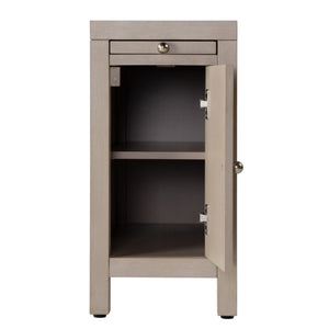 Butler Specialty Butler Nora 12" Narrow End Table With Pull-out Tray – Stylish Wood Design For Modern & Rustic Spaces Taupe Mdf,Acacia Wood,Plywood,Veneers 5940450-butler