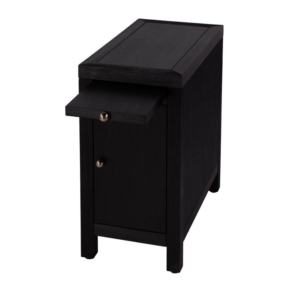 Butler Specialty Company Nora 12" Narrow End Table With Pull-out Tray For Stylish Storage And Convenience Coffee Mdf,Acacia Wood,Plywood,Veneers 5940451-butler
