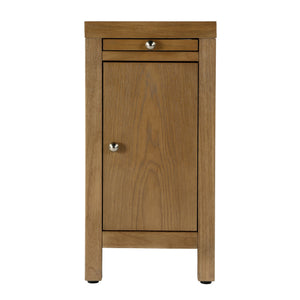 Butler Specialty Company Nora 12" Narrow End Table With Pull-out Tray For Stylish Storage And Convenience Natural Mdf,Rubberwood,Acacia,Veneers,Plywood 5940452-butler