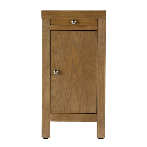 Butler Specialty Company Nora 12" Narrow End Table With Pull-out Tray For Stylish Storage And Convenience Natural Mdf,Rubberwood,Acacia,Veneers,Plywood 5940452-butler